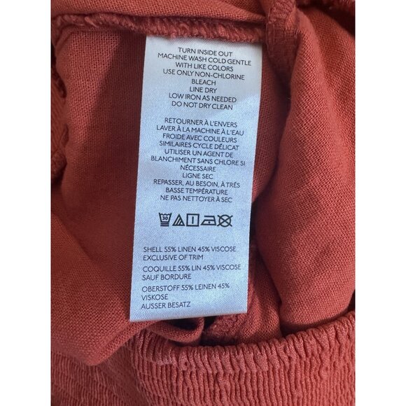 NWT Size L - The Reese Linen Blend Pull-On Barrel Pants Pilcro (NWT US$ 118) - Picture 10 of 16